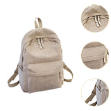 Maxbell School Backpack School Bag Casual Zipper Travel Bag for Travel Camping Party Light Brown