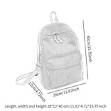 Maxbell School Backpack School Bag Casual Zipper Travel Bag for Travel Camping Party Light Brown