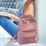 Maxbell School Backpack School Bag Casual Zipper Travel Bag for Travel Camping Party Pink