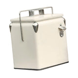 Maxbell Ice Chest Cooler Portable Vintage Design Insulated Box for Camping Bbqs Boat white