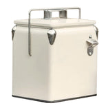 Maxbell Ice Chest Cooler Portable Vintage Design Insulated Box for Camping Bbqs Boat white