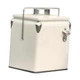 Maxbell Ice Chest Cooler Portable Vintage Design Insulated Box for Camping Bbqs Boat white