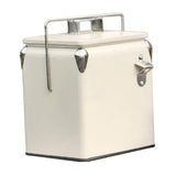 Maxbell Ice Chest Cooler Portable Vintage Design Insulated Box for Camping Bbqs Boat white