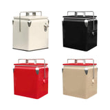 Maxbell Ice Chest Cooler Portable Vintage Design Insulated Box for Camping Bbqs Boat white