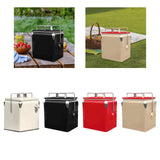 Maxbell Ice Chest Cooler Portable Vintage Design Insulated Box for Camping Bbqs Boat white