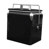 Maxbell Ice Chest Cooler Portable Vintage Design Insulated Box for Camping Bbqs Boat black