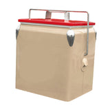 Maxbell Ice Chest Cooler Portable Vintage Design Insulated Box for Camping Bbqs Boat champagne