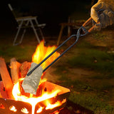 Maxbell Campfire Tongs 55cm Fire Pits Tools Firewood Tongs for Camping Cooking Grill