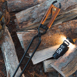 Maxbell Campfire Tongs 55cm Fire Pits Tools Firewood Tongs for Camping Cooking Grill