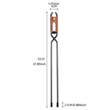 Maxbell Campfire Tongs 55cm Fire Pits Tools Firewood Tongs for Camping Cooking Grill