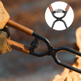 Maxbell Campfire Tongs 55cm Fire Pits Tools Firewood Tongs for Camping Cooking Grill