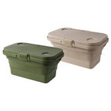 Maxbell Folded Picnic Basket Portable Car Washing Bin for Camping Car Trunk Cleaning Khaki