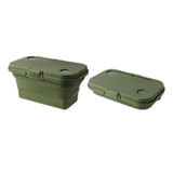 Maxbell Folded Picnic Basket Portable Car Washing Bin for Camping Car Trunk Cleaning Green