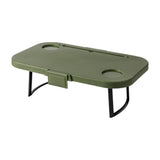 Maxbell Folded Picnic Basket Portable Car Washing Bin for Camping Car Trunk Cleaning Green