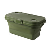 Maxbell Folded Picnic Basket Portable Car Washing Bin for Camping Car Trunk Cleaning Green