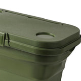 Maxbell Folded Picnic Basket Portable Car Washing Bin for Camping Car Trunk Cleaning Green