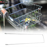 Maxbell Bike Front Basket Fixed Holder Sturdy Metal for Biking Cycling Road Bicycles 32 cm