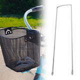 Maxbell Bike Front Basket Fixed Holder Sturdy Metal for Biking Cycling Road Bicycles 38 cm