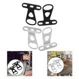 Maxbell 2Pcs Bike Front Basket Fixed Holder Sturdy for Biking Outdoor Electric Bikes Black