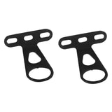 Maxbell 2Pcs Bike Front Basket Fixed Holder Sturdy for Biking Outdoor Electric Bikes Black