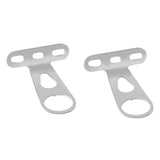 Maxbell 2Pcs Bike Front Basket Fixed Holder Sturdy for Biking Outdoor Electric Bikes Silver