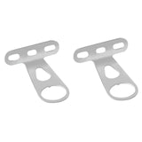 Maxbell 2Pcs Bike Front Basket Fixed Holder Sturdy for Biking Outdoor Electric Bikes Silver