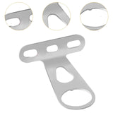 Maxbell 2Pcs Bike Front Basket Fixed Holder Sturdy for Biking Outdoor Electric Bikes Silver