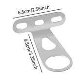 Maxbell 2Pcs Bike Front Basket Fixed Holder Sturdy for Biking Outdoor Electric Bikes Silver