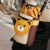 Maxbell Bike Cup Holder Bag Cute Bicycle Water Bottle Bag for Running Bicycle Hiking Coffee