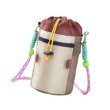 Maxbell Bike Cup Holder Bag Cute Bicycle Water Bottle Bag for Running Bicycle Hiking Khaki