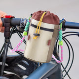 Maxbell Bike Cup Holder Bag Cute Bicycle Water Bottle Bag for Running Bicycle Hiking Khaki