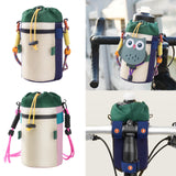 Maxbell Bike Cup Holder Bag Bike Water Bottle Holder for Hiking Trekking Road Biking Green