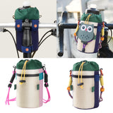 Maxbell Bike Cup Holder Bag Bike Water Bottle Holder for Hiking Trekking Road Biking Green