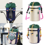 Maxbell Bike Cup Holder Bag Bike Water Bottle Holder for Hiking Trekking Road Biking Green
