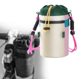 Maxbell Bike Cup Holder Bag Bike Water Bottle Holder for Hiking Trekking Road Biking Pink