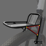 Maxbell Bike Front Rack Bike Fork Mount Bicycle Front Rack for Riding Touring Travel