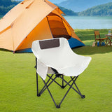 Maxbell Folding Camping Chair Portable Foldable Chair for Backpacking Fishing Picnic Beige