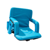 Maxbell Folding Stadium Seat with Armrests with Back Support for Lawns Events Picnic