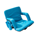 Maxbell Folding Stadium Seat with Armrests with Back Support for Lawns Events Picnic