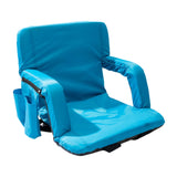 Maxbell Folding Stadium Seat with Armrests with Back Support for Lawns Events Picnic