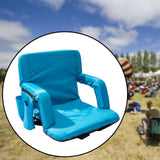 Maxbell Folding Stadium Seat with Armrests with Back Support for Lawns Events Picnic