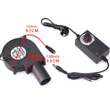 Maxbell Cooling Fan Double Ball Bearings Turbo-blower for Cooking Outside Activities