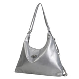 Maxbell Women Shoulder Bag Rucksack Fashion Crossbody Bag for Business Work Birthday Silver