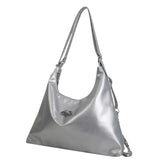 Maxbell Women Shoulder Bag Rucksack Fashion Crossbody Bag for Business Work Birthday Silver