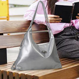 Maxbell Women Shoulder Bag Rucksack Fashion Crossbody Bag for Business Work Birthday Silver