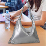 Maxbell Women Shoulder Bag Rucksack Fashion Crossbody Bag for Business Work Birthday Silver