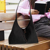 Maxbell Womens Shoulder Bag Handbag Stylish Canvas Bag for Vacation Commuting Dating Black