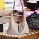 Maxbell Womens Shoulder Bag Handbag Stylish Canvas Bag for Vacation Commuting Dating Pink