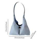 Maxbell Womens Shoulder Bag Handbag Stylish Canvas Bag for Vacation Commuting Dating Blue