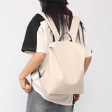 Maxbell Backpack for Men Women Large Capacity Adjustable Strap for Party Work Summer Beige